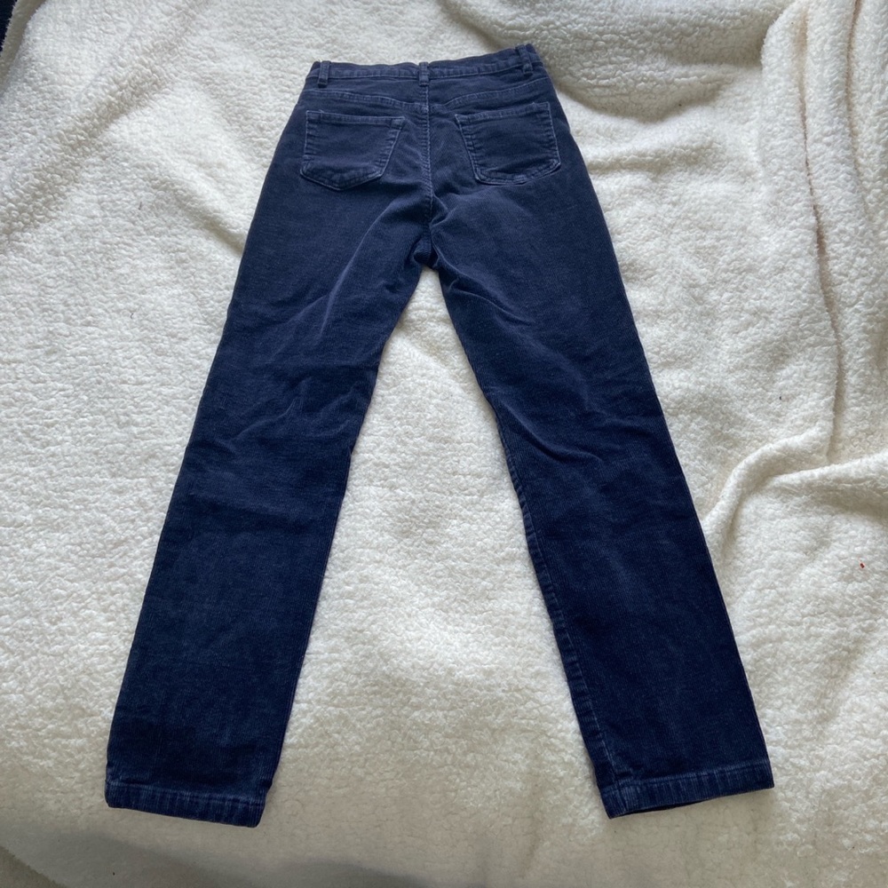 Navy blue corduroy pants